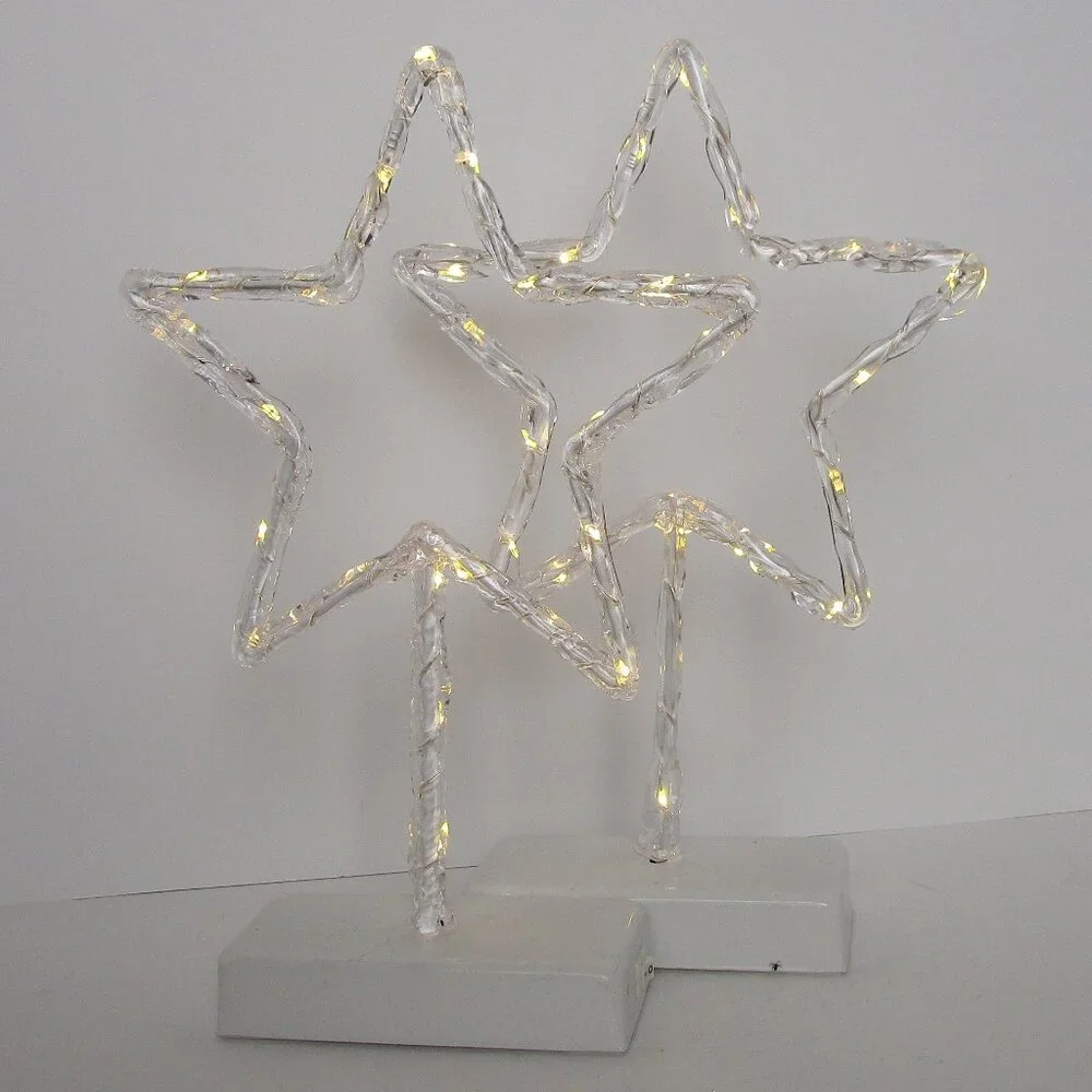 pair of star lamps
